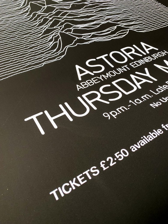 Image 1 of Joy Division concert poster at the Astoria - 70 × 100 cm