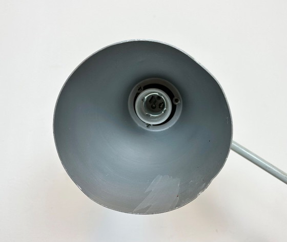 Image 1 of Lampe de table industrielle grise d'Elektrosvit, années 1970