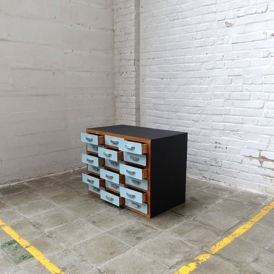 Image 1 of Cassettiera industriale colorata