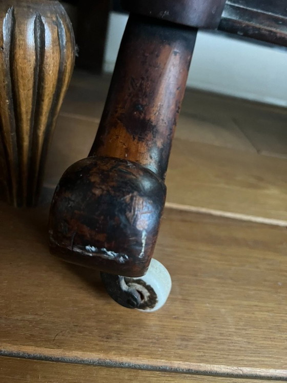 Image 1 of Ganzkörperspiegel aus Mahagoni aus dem 19. Jahrhundert