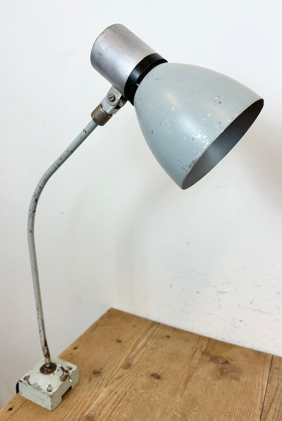 Image 1 of Grey Industrial Table Lamp from Elektrosvit, 1970s