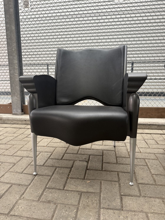 Image 1 of 2x poltrone lounge Bořek Šípek Maletak per Maletti, anni '90