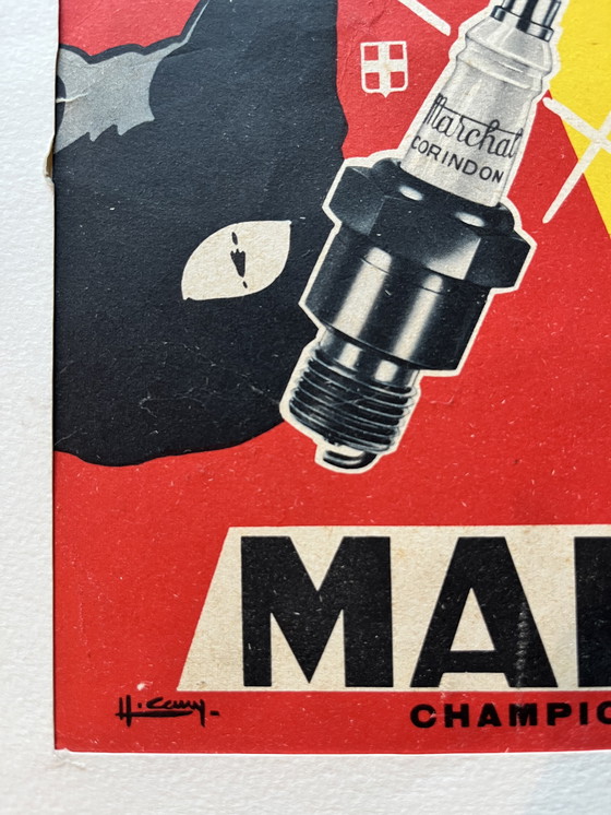 Image 1 of Affiche publicitaire vintage MARS