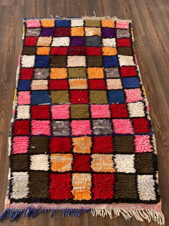 Image 1 of Mehrfarbige Berberteppiche aus Leinen, 200 cm x 100 cm
