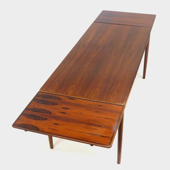 Image 1 of Grote vintage verlengbare eettafel in palissander, 1960s