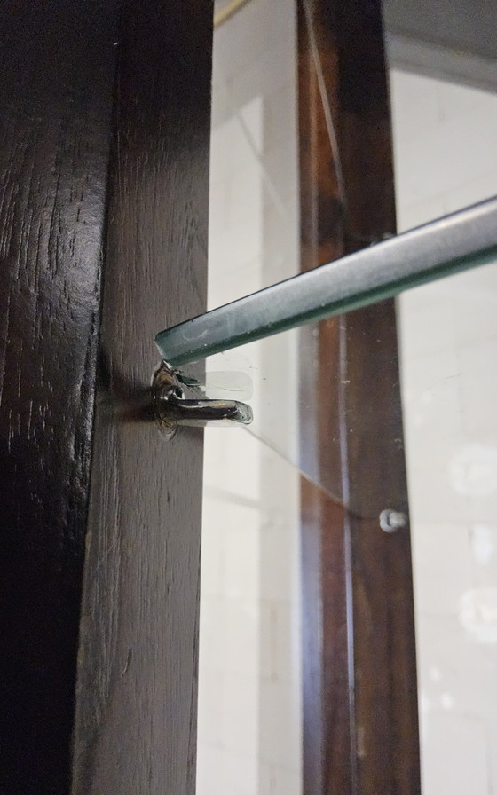 Image 1 of Vitrina antigua de madera de gran tamaño con forma hexagonal (alto 206 cm) (vitrina curiosa)