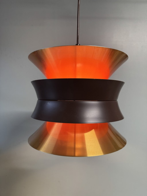 Wunderschöne Vintage-Pendelleuchte im Mid-Century-Stil, dänisches Design – hanglampen, Metal