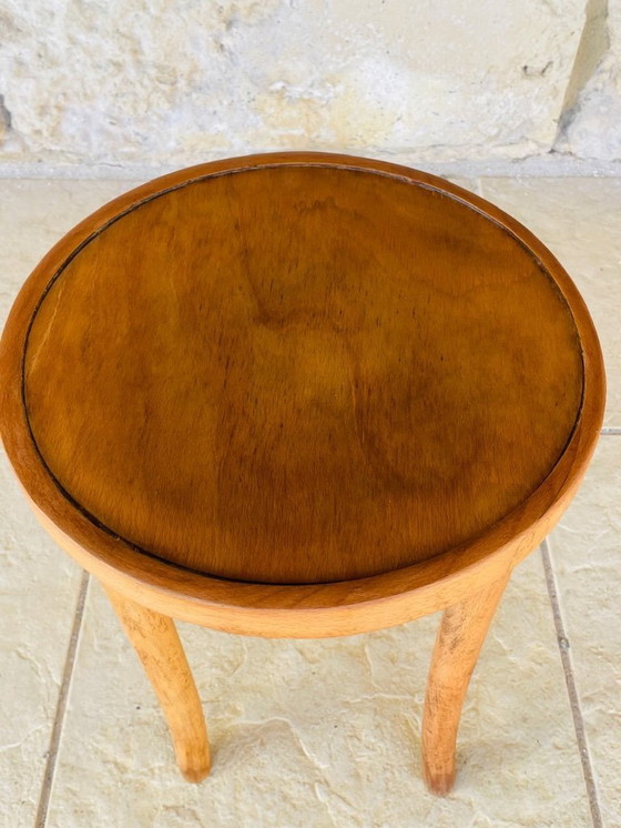 Image 1 of Sgabello in legno curvato di Thonet per FMG Polonia, circa anni '30
