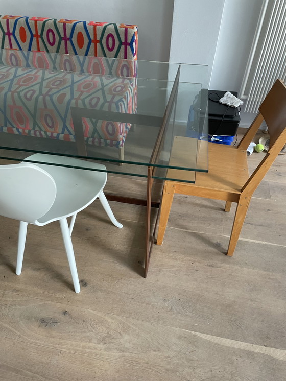 Image 1 of Bureau / table Cees Dam verre et acier