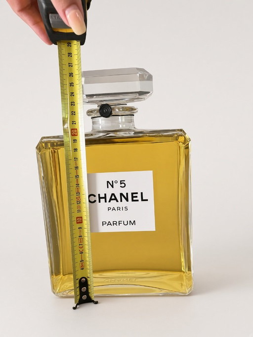Exclusieve Grote Chanel N5 Glazen Factice / Parfumfles – decoratieve objecten, Glass