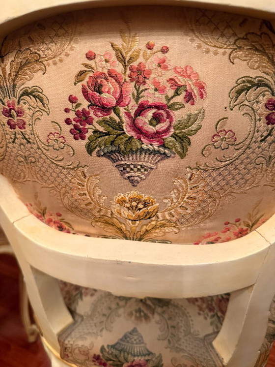 Image 1 of Set of 4 Italian Louis XIV Chairs – Hand-Carved, Late 17th / Early 18th Century Style