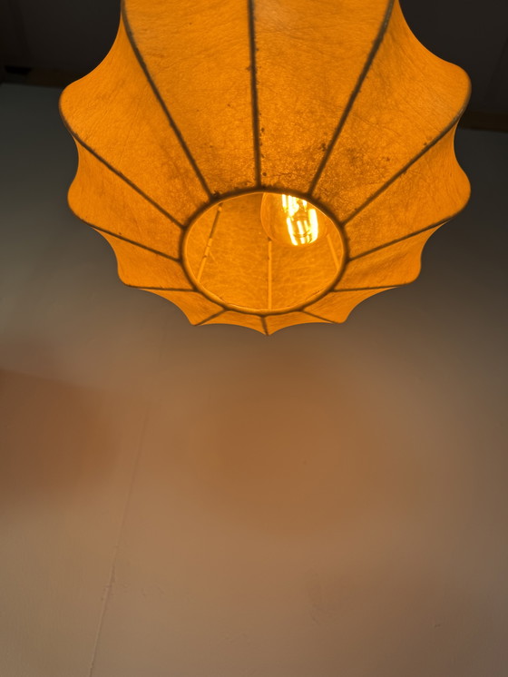 Image 1 of Lampada a sospensione vintage bozzolo, Goldkant Leuchten '60