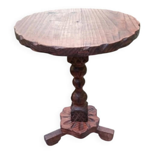 Houten bijzettafel uit de jaren 50
