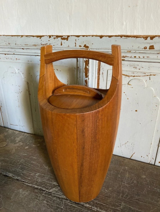 Jens Quistgaard, secchiello per il ghiaccio in teak anni '60 – Accessori da tavola, Legno (photo 11 of 11)