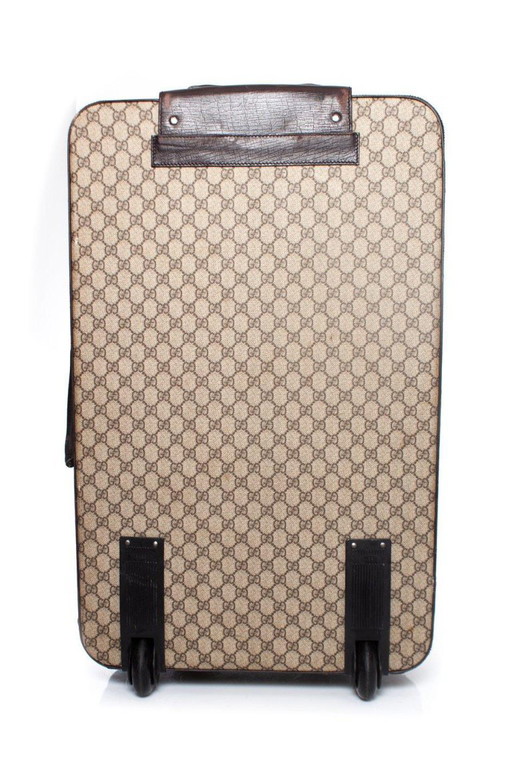 Valise Gucci en toile GG marron