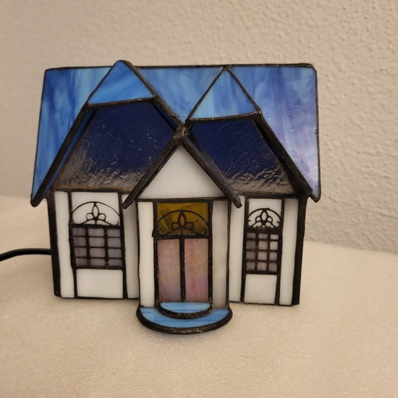 Lámpara de casa de vidrieras estilo Tiffany, Honsel Leuchten – Lámparas de mesa, Vidrio (photo 6 of 8)