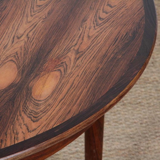 Image 1 of Mesa de comedor redonda de palisandro de Johannes Andersen, 1960