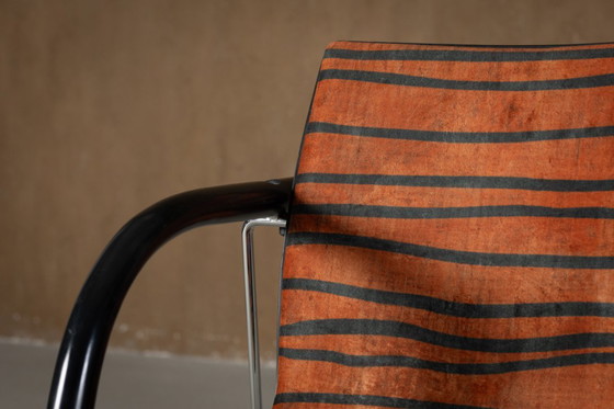 Image 1 of Fauteuil Vintage A 320 par Wulf Schneider & Ulrich Boehme pour Thonet 1980 en velours polaire (ensemble de 3)