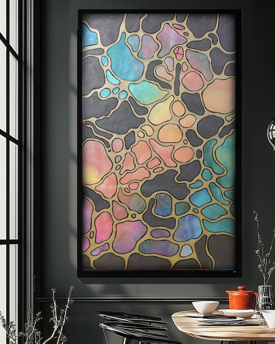 Abstract A1369 - Large Pearlescent Painting – Paintings & Drawings, Canvas (photo 8 of 10)