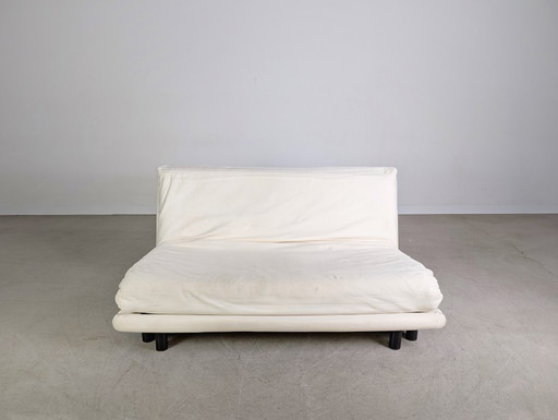 Ligne Roset Sofa Couch Multy Claude Brisson weiß Zweisitzer