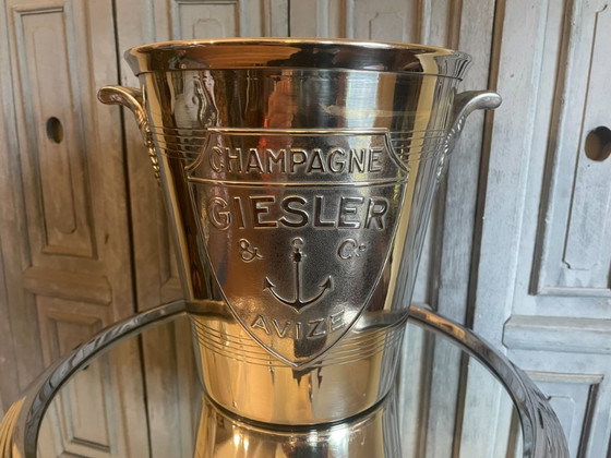 Image 1 of Champagnerkühler, Weinkühler, Art déco, 1930, Giesler Avize, Französisch