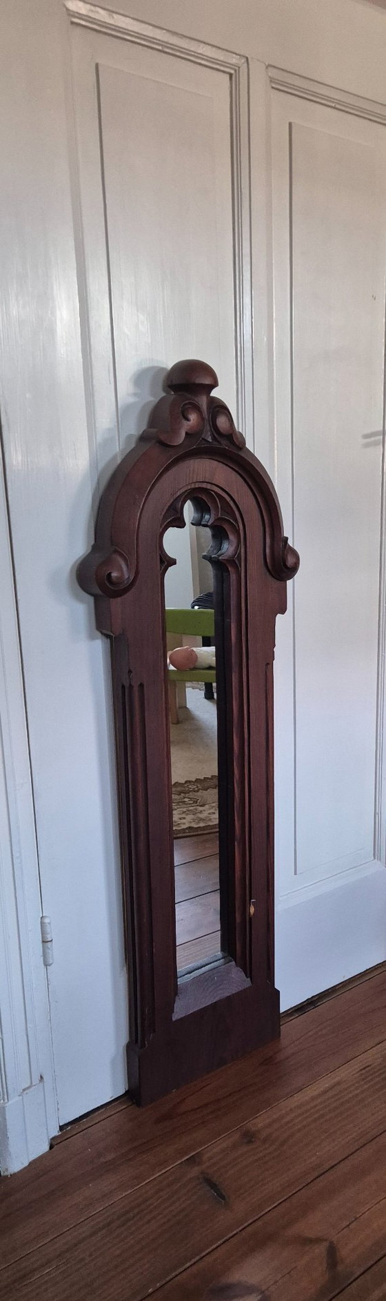 Image 1 of Narrow antique mirror