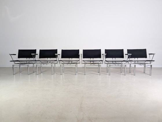 Image 1 of Lot de 6 fauteuils Kusch & Co Hans Ullrich Bitsch série 8600 noir
