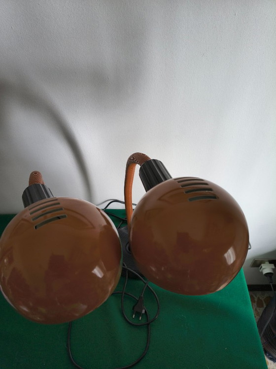 Vintage Space Age Table Lamp from the 1970s by Isao Hosoe Hebi Valenti Milano – Rubber, Metal (photo 3 of 5)
