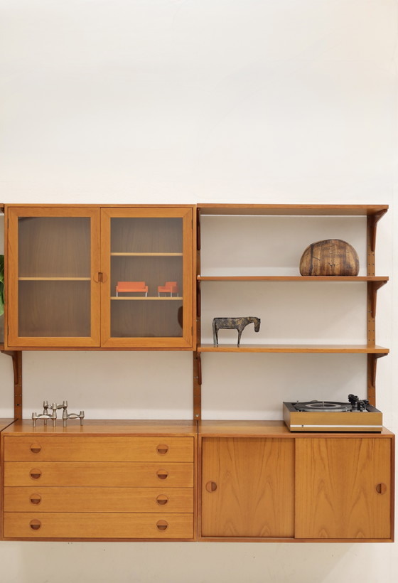 Image 1 of Wandsysteem Teak, Hansen en Guldborg Jaren 60