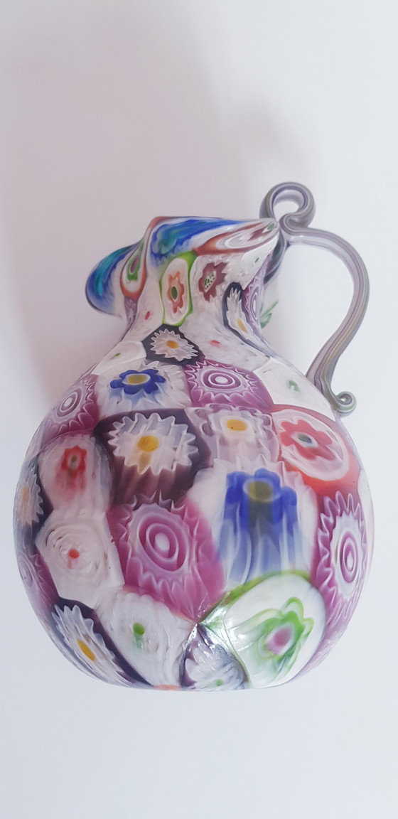 Image 1 of 1920 Frateli Toso Murano Glass Millefiori Vase 