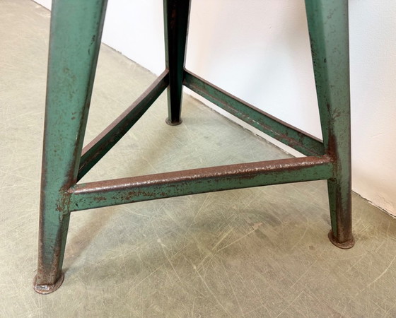 Image 1 of Green Industrial Workshop Stool, 1960s