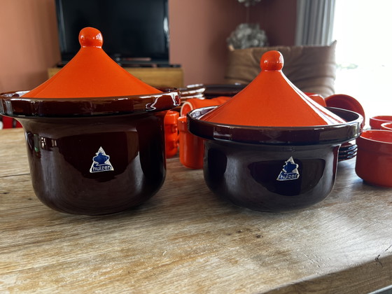 Triangle Houses Orange/Brown Dinnerware – Driehoek Huizen, Crockery, Ceramic (photo 3 of 14)