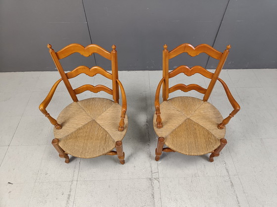 Image 1 of Pair Of French Provencal Armchairs, 1950S