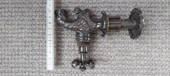 Image 1 of Robinet extérieur dragon couleur argent antique