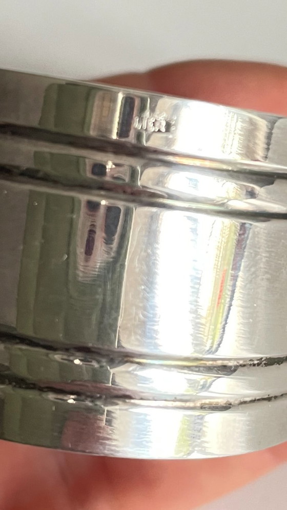 Image 1 of Silver-plated glass and napkin ring by UDNER