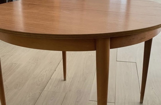 Image 1 of Table à manger scandinave vintage en teck 