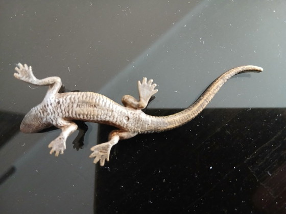 Image 1 of Franz Xavier Bergmann (1861-19360), bronzen salamander