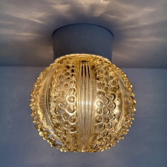 Image 1 of Vintage glass bubble ceiling lamp , 1970s