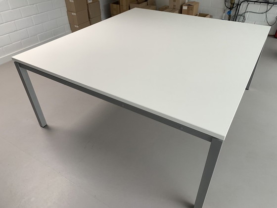 Robberechts Connex Square Desk/Dining Table - Minimalist White (2nd Table) – Wood (photo 5 of 6)