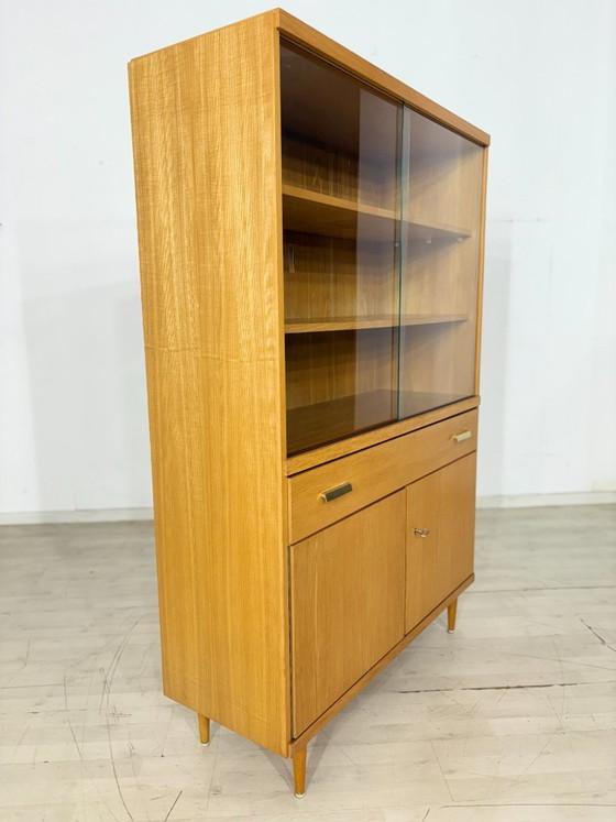 Image 1 of Elegant mid-century highboard – stylish display cabinet from the 1960s