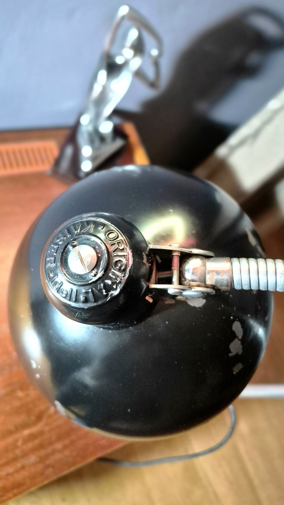 Image 1 of Unique Vintage Clam Lamp Original Kaiser idell 30s 40s