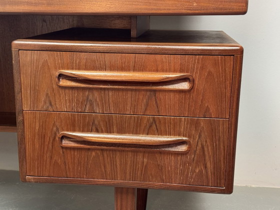 Image 1 of Mid-Century Teak G Plan Fresco Dressing Table with Cabinet and Wide 'Floating' Mirror, England, 1960s.