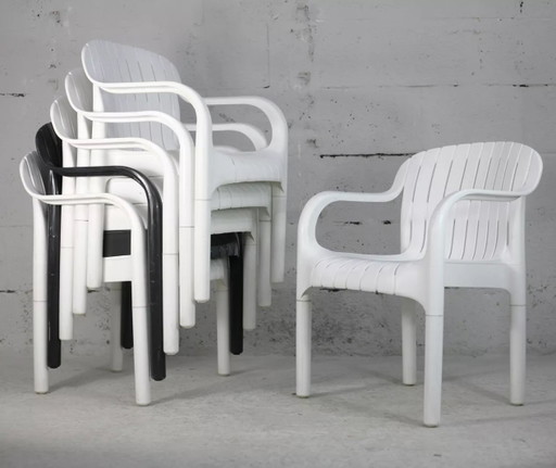 6x Sillones de exterior Pierre Paulin "Dangari", Allibert – tuinstoelen, Plastic (photo 2 of 10)