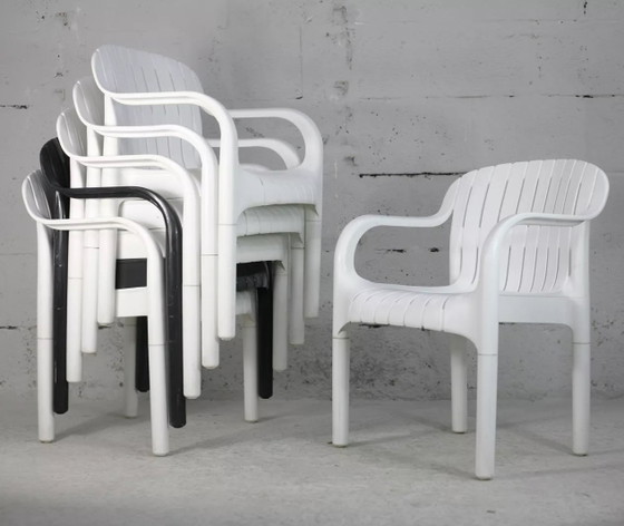 6x Sillones de exterior Pierre Paulin "Dangari", Allibert – Sillas de jardín, Plastic (photo 2 of 10)