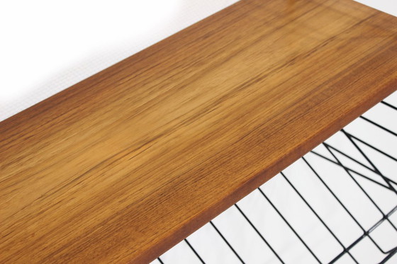 Image 1 of wie neu! Vintage Teak String Regal Nisse Strinning Mid Century Zeitungsablage 60er 70er #6