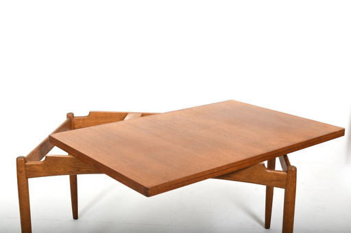 Mid-Century Danish Demi Lune Table, 1950s