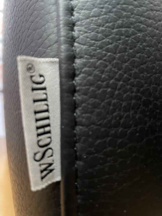 Image 1 of Divano in pelle nera W. Schillig