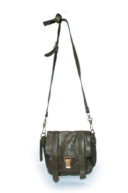 Proenza Schouler, mini borsa a nodo PS1 in verde