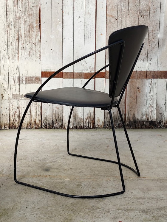 Image 1 of Set of 2 vintage "Linda" chairs - Arrben Italy, 1980s