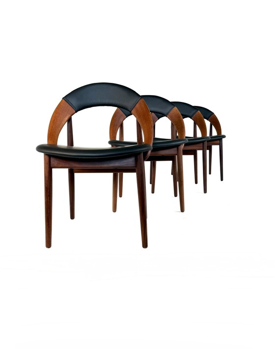 Image 1 of 4x gerestaureerde eetkamerstoel, Arne Hovmand Olsen ‘60